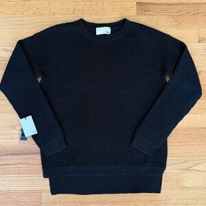 Aritzia Wilfred Free Crew Neck Merino Wool Sweater - Navy / Small